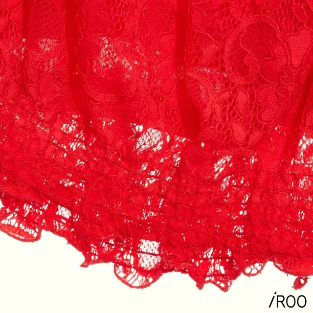 【iROO】法式蕾絲縷空緹花上衣
