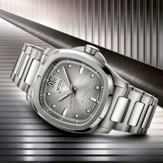 【MIDO 美度】先鋒 TV Big Date 大日期窗 鈦金屬機械腕錶 禮物 送禮 推薦(M0495264408100)