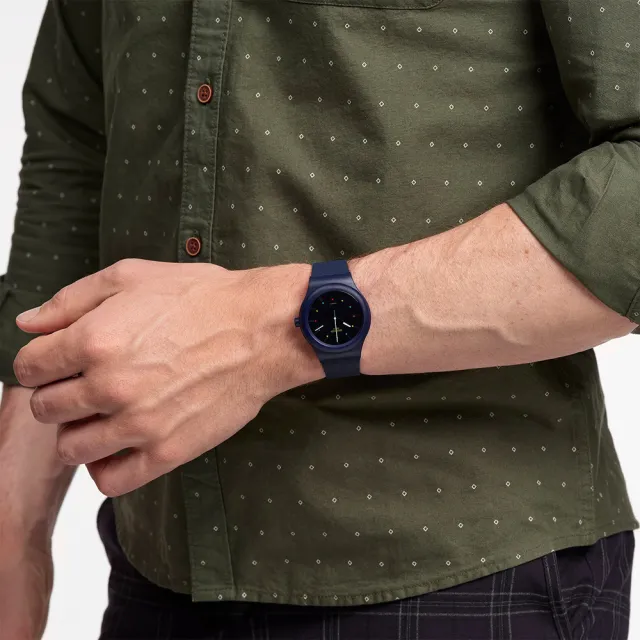 【SWATCH】WAKTU51 機械手錶/男錶/女錶/瑞士製造 SO30N400(42mm)