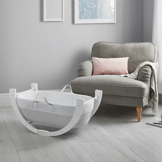 【Shnuggle】可攜帶嬰兒床Dreami 含嬰兒床墊(嬰兒搖籃/新生兒睡籃/床邊床)