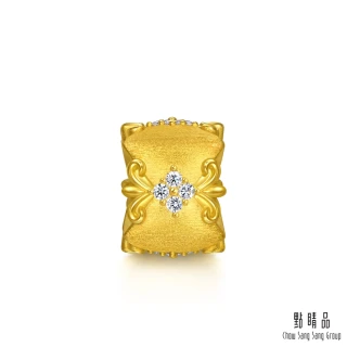 【點睛品】復古鳶尾花 鑽石黃金串珠