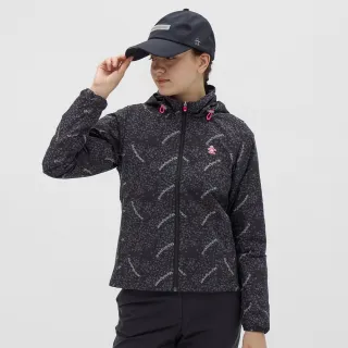 【Munsingwear】企鵝牌 女款黑色標準版型防潑水外套 MLWJ6622