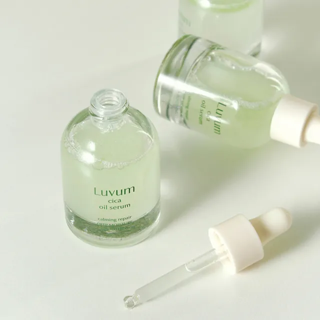 【Luvum】極致鎮定組 積雪草精華油30ml+高效修護清透精華80ml 深層修護 鎮靜 官方直營(精華)