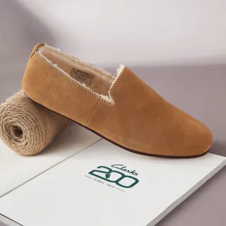 【Clarks】200週年款羊毛拖休閒鞋 男鞋 女鞋 限量鞋(CLF84910C/CLM84871C)