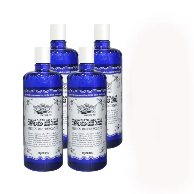 【Manetti Roberts】義大利古老經典玫瑰水 化妝水 300mlX4 超值組合