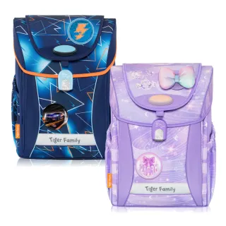 【Tiger Family】學院風護童安全燈超輕量護脊書包Pro 2S-全新升級版(125-150CM適用 努拉一家推薦)