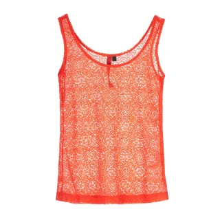 【iROO】性感挖肩休閒蕾絲背心