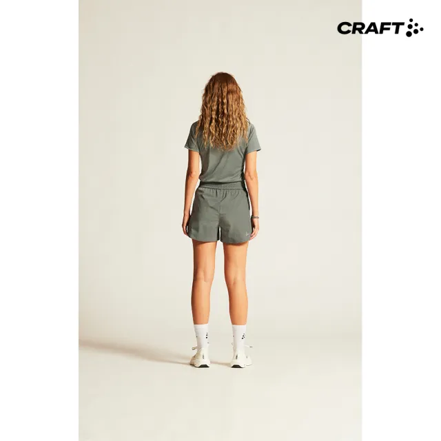 【CRAFT】女款 CORE ESSENCE LOGO TEE W 運動短袖上衣 綠色(1911785-647000)
