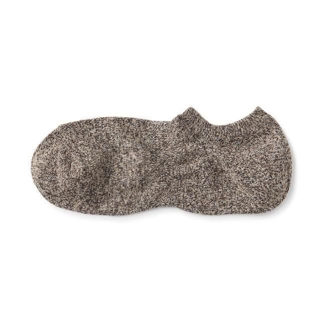 【MUJI 無印良品】男淺口直角襪(柔白/黑色/深藍/灰棕/土棕/深橘/煙燻芥黃/仿古藍)