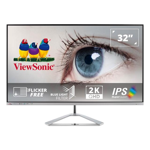 ViewSonic 優派 VX3276-2K-MHD-2 32吋 IPS 面板 LCD 電腦螢幕，提供 FHD 高解析度顯示，支援 HDMI 訊號輸入，採用 RGB LED 背光，16:9 長寬比，反應時間 2~5ms，亮度 151~350 cd/m²。適合辦公娛樂使用，視覺效果清晰舒適，規格以原廠公告為準。 