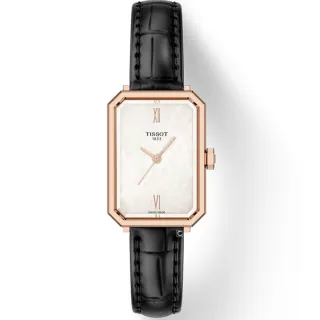 【TISSOT 天梭】SRV系列 復古簡約方型腕錶  女錶  手錶 情人節 禮物(T1601103611300)