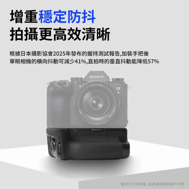【SunLight】VG-C5 把手 主控撥輪 防塵防濺 For A1M2/A9M3/A1II/A9III(同SONY VG-C5垂直把手)