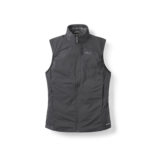 【RAB】Xenair Vest 輕量防風透氣化纖立領背心 女款 黑色 #QIP20