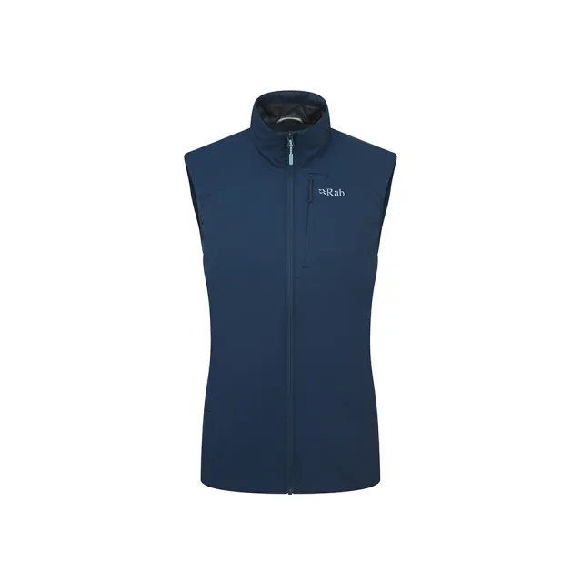 【RAB】Xenair Vest 輕量防風透氣化纖立領背心 女款 暴風藍 #QIP20