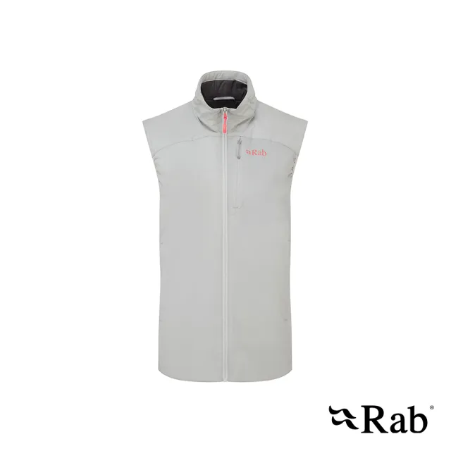【RAB】Xenair Vest 輕量防風透氣化纖立領背心 女款 淺鋅 #QIP20