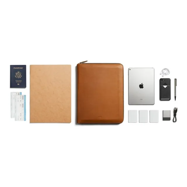 【Bellroy】官方直營 Work Folio A4 真皮商務皮件夾(焦糖棕)