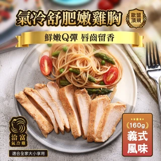 【洽富氣冷雞】鮮嫩舒肥雞胸(義式160gx20入組)
