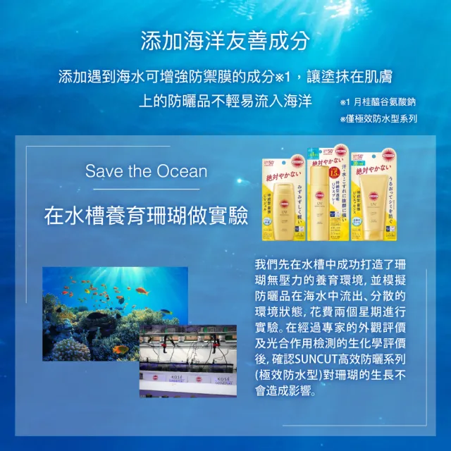 【KOSE SUNCUT UV】曬可皙高效防曬隔離噴霧-90gx2(極效防水型 海洋友善升級)
