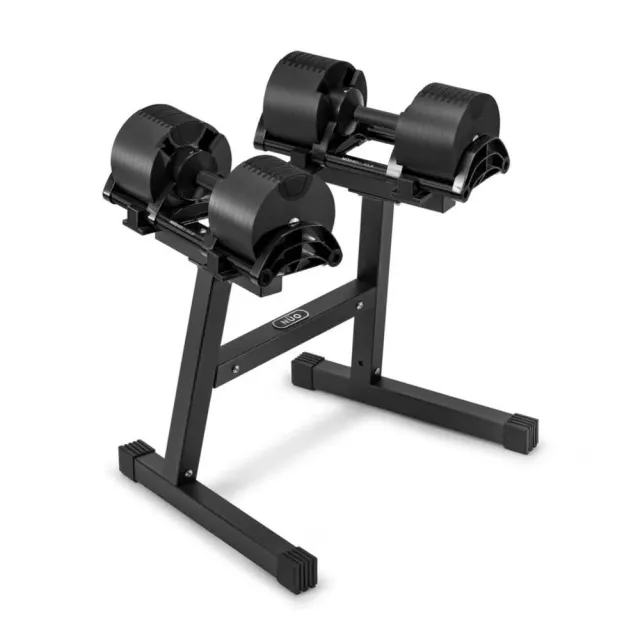 【NUO】原廠置放架 + 232可調式啞鈴32KG-2入(收納及拿取變得輕鬆)