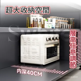 【靚白家居】岩板六層對開門餐廚櫃 120公分 S584(餐櫃 電器櫃 餐邊櫃 中島櫃 廚房置物櫃 置物櫃 收納櫃)