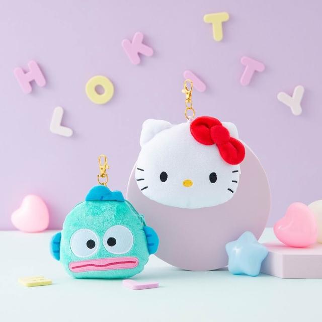 【Easycard 悠遊卡】代銷 三麗鷗大臉娃娃Supercard拉繩造型悠遊卡(Hello Kitty/人魚漢頓)