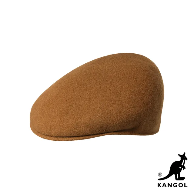 【KANGOL】504 WOOL鴨舌帽(焦糖咖色)