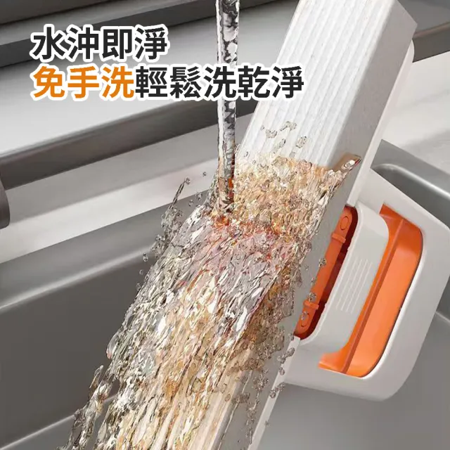 【BOBOLIFE】免手洗迷你小拖把 附替換棉 2組(懶人拖把 迷你海綿拖 免手洗拖把 桌面拖把 拖把)