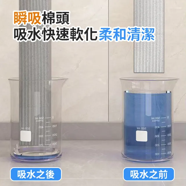 【BOBOLIFE】免手洗迷你小拖把 附替換棉 2組(懶人拖把 迷你海綿拖 免手洗拖把 桌面拖把 拖把)