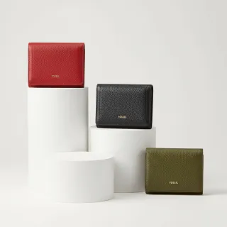 【FOSSIL】Logan 真皮RFID防盜三折短夾 (多色可選)