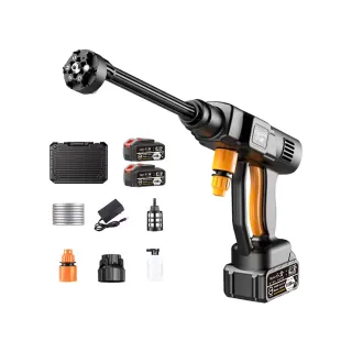 【Ogula 小倉】無刷洗車機 無線高壓清洗機（十節兩電）全套配件+10米出水管(高壓水槍/高壓清洗機/鋰電水槍)