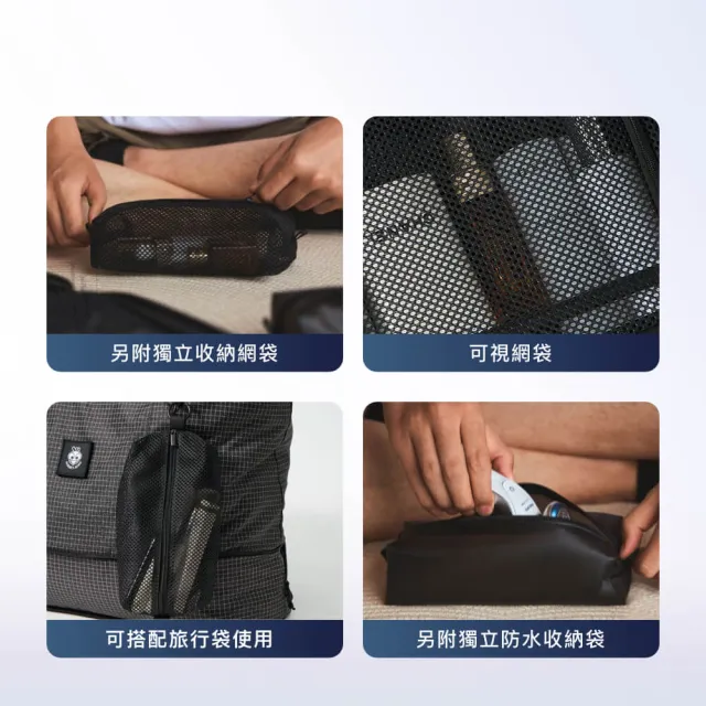 【DAEBAC】雙11 戶外系列盥洗包 懸掛式盥洗包 手提盥洗包 網紗袋 露營盥洗包 化妝包(大力馬尼龍 