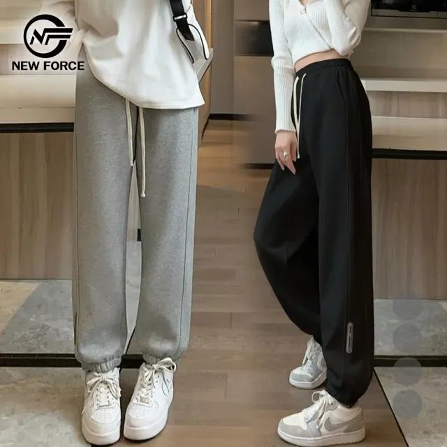 【NEW FORCE】出清品-輕活律動加厚加絨女運動長褲(女長褲/保暖長褲/運動長褲/秋冬長褲/內刷絨長褲)
