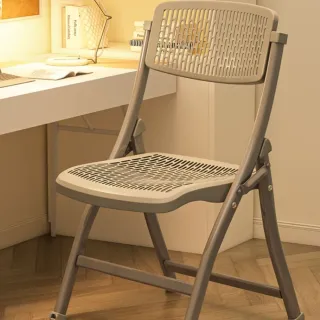 【HOME宜家】折疊椅 辦公椅 休閒椅 便攜餐椅躺椅 碳素鋼框架戶外椅(會議椅/電腦椅/靠背椅)