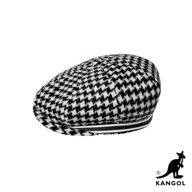 【KANGOL】BLOCK ZIG Z紋路鴨舌帽(白色)