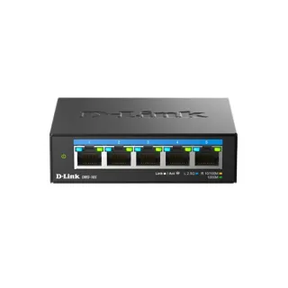 【D-Link】DMS-105 5埠 100Mbps/1G/2.5Gbps無網管Multi-Gigabit多網速交換器
