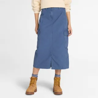 【Timberland 官方旗艦】女款藍色工裝長裙(A41HBEYO)