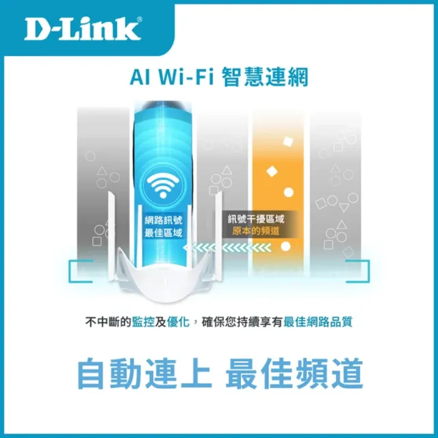 【D-Link】R36 BE3600 Wi-Fi 7 無線MESH路由器(台灣設計製造)