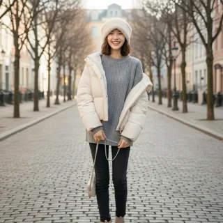 【HaNA 梨花】梨花HANA歐風厚絨保暖帽｜韓系慵懶軟帽｜冬季氣質小臉毛帽女(毛帽 韓系慵懶 頂級毛絨)