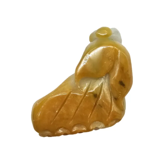 【藏古祥館】黃翡蓮花 SCD03 (宗教開運 翡翠)