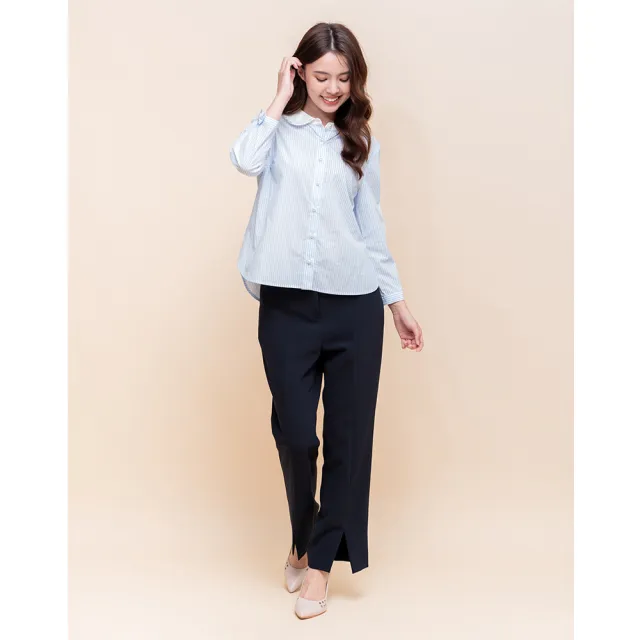 【perng yuh 芃諭名品】質簡俐落 前衩 小直筒 西裝褲(2025 AW Collection|4C秋冬新品上市)