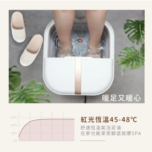 【KINYO】氣泡按摩摺疊足浴機/泡腳機(IFM-7001)