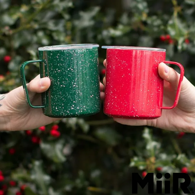【MiiR】MiiR 雙層真空 保溫/保冰 露營杯/馬克杯 12oz/354ml(琺瑯綠 滑蓋款)