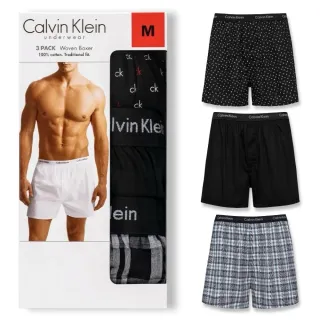 【CALVIN KLEIN】3件組 男生 內褲 純棉 寬鬆版 男款 四角內褲