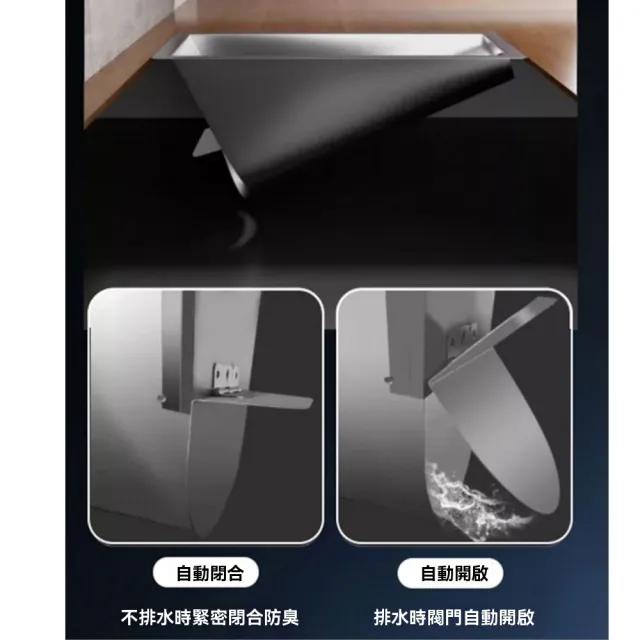 【窩居】蹲式馬桶 蹲便池 旱廁馬桶 304不銹鋼 64x28cm(農村便池 防臭蹲坑 後排水 衛生間改造 一體便茅廁)