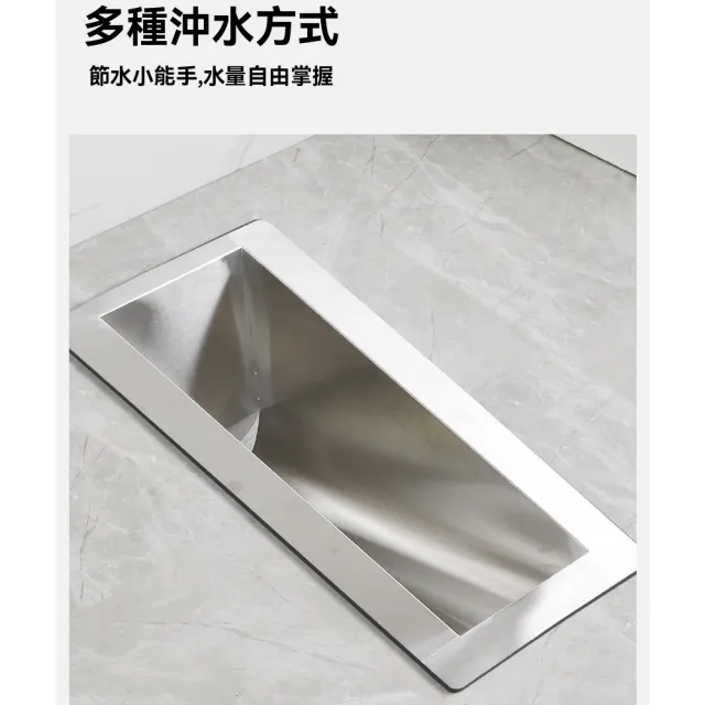 【窩居】不銹鋼蹲便器 一體式廁所 60x24x28cm(旱廁 便池 茅坑 蹲坑 農村改造一體式廁所)