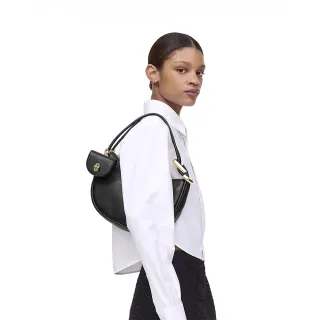 【MARC JACOBS】官方直送 MJ DUAL 素面黑半月肩背包