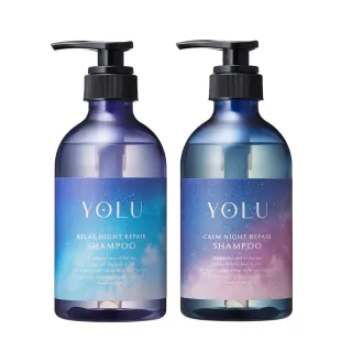 【YOLU】寧靜/舒緩修護洗髮精/潤髮乳440ml(小明星大跟班節目推薦/晚安美髮瓶/夜間修護/保濕柔順)