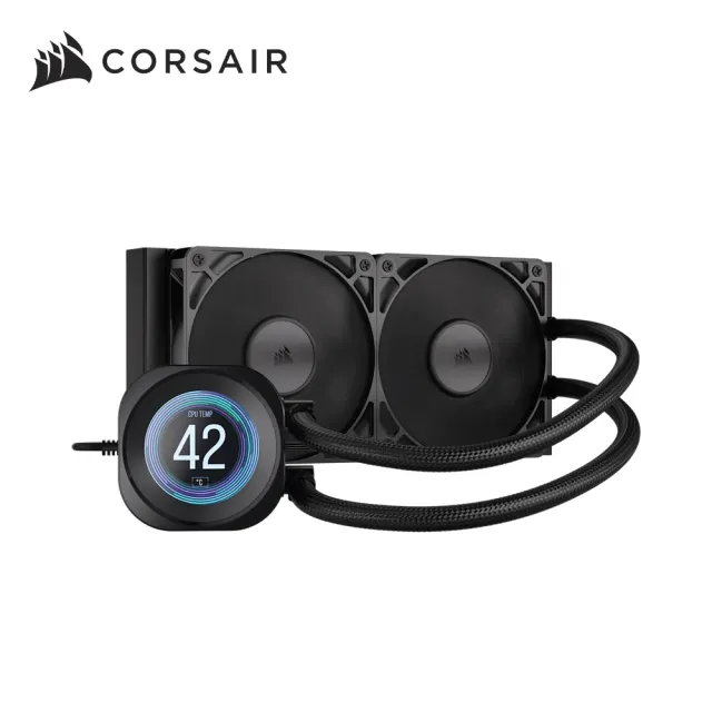 【CORSAIR 海盜船】NAUTILUS 240 ARGB LCD CPU水冷散熱器