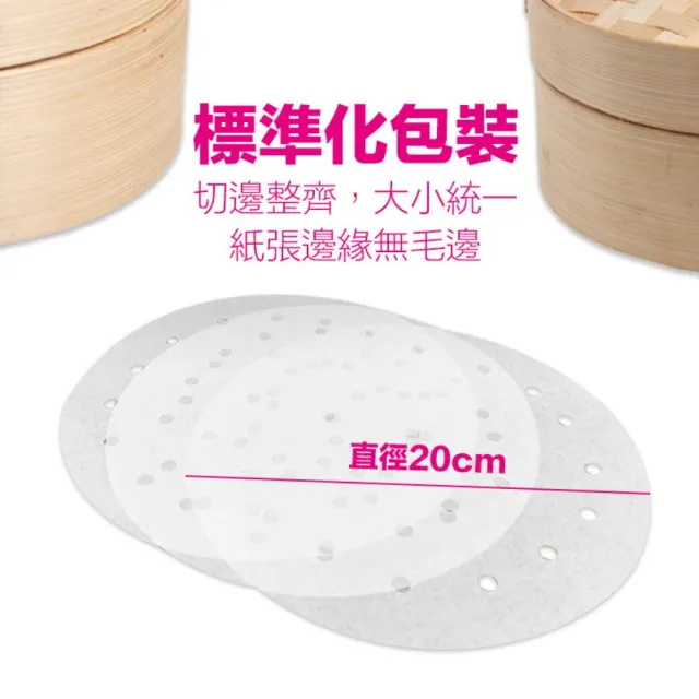 【CLEAN 克林】蒸籠紙50入/包(氣炸鍋紙 烘焙紙 蒸包紙 蒸炊紙 饅頭紙 包子紙 防沾黏紙 台灣製造)