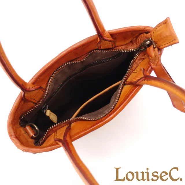 【LouiseC.】Tree House 植鞣革牛皮手工編織復古托特TOTE手提斜背真皮包-2色(真皮包包 GKNT9723)